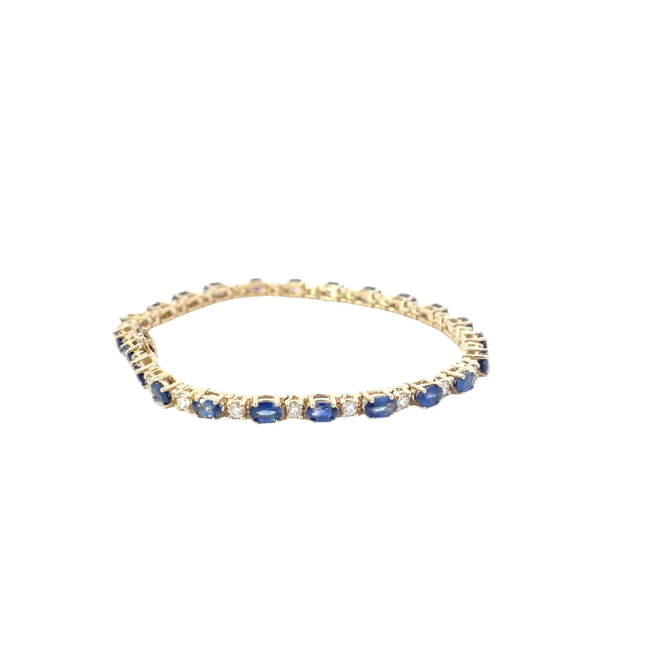 Diamond Sapphire Tennis Bracelet