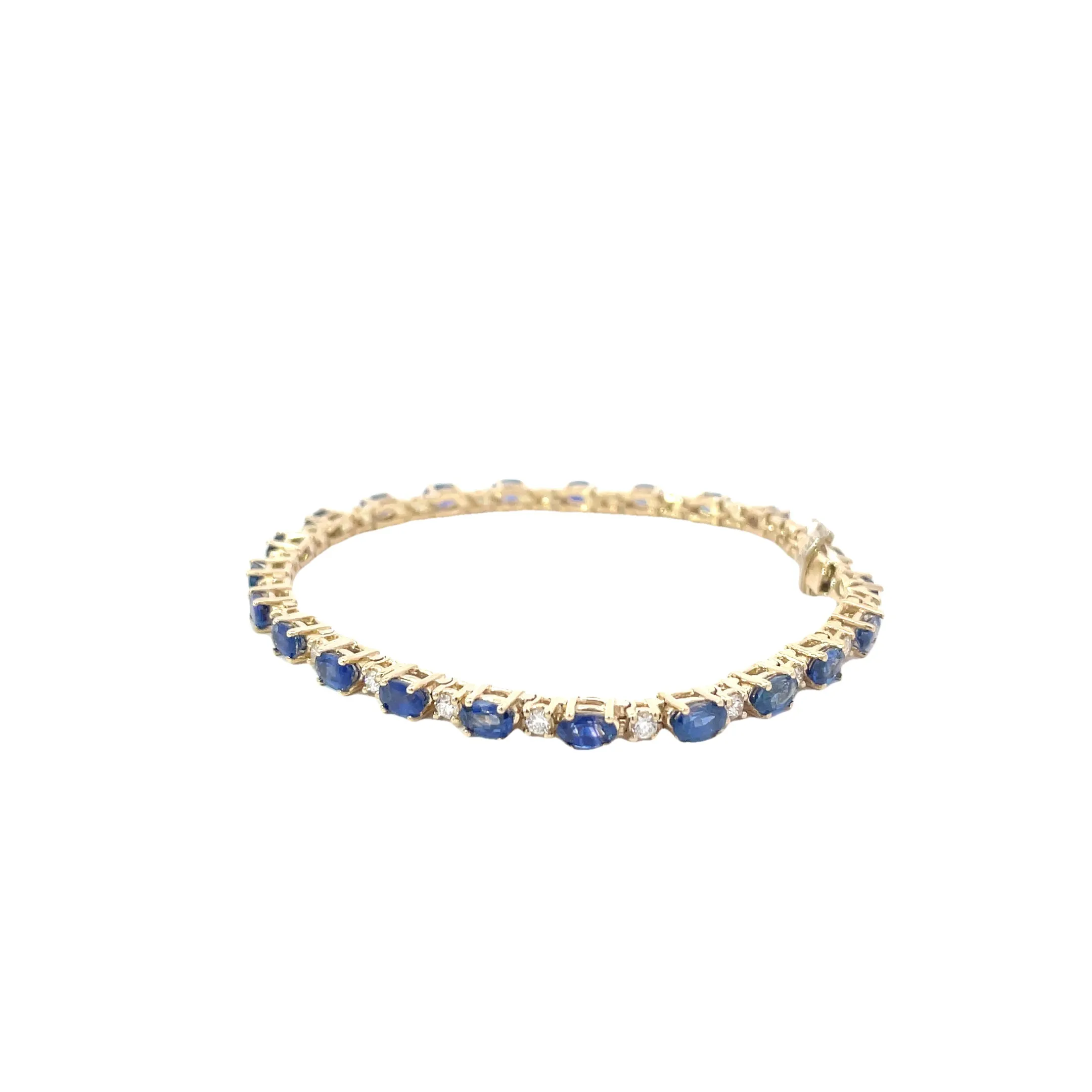 Diamond Sapphire Tennis Bracelet