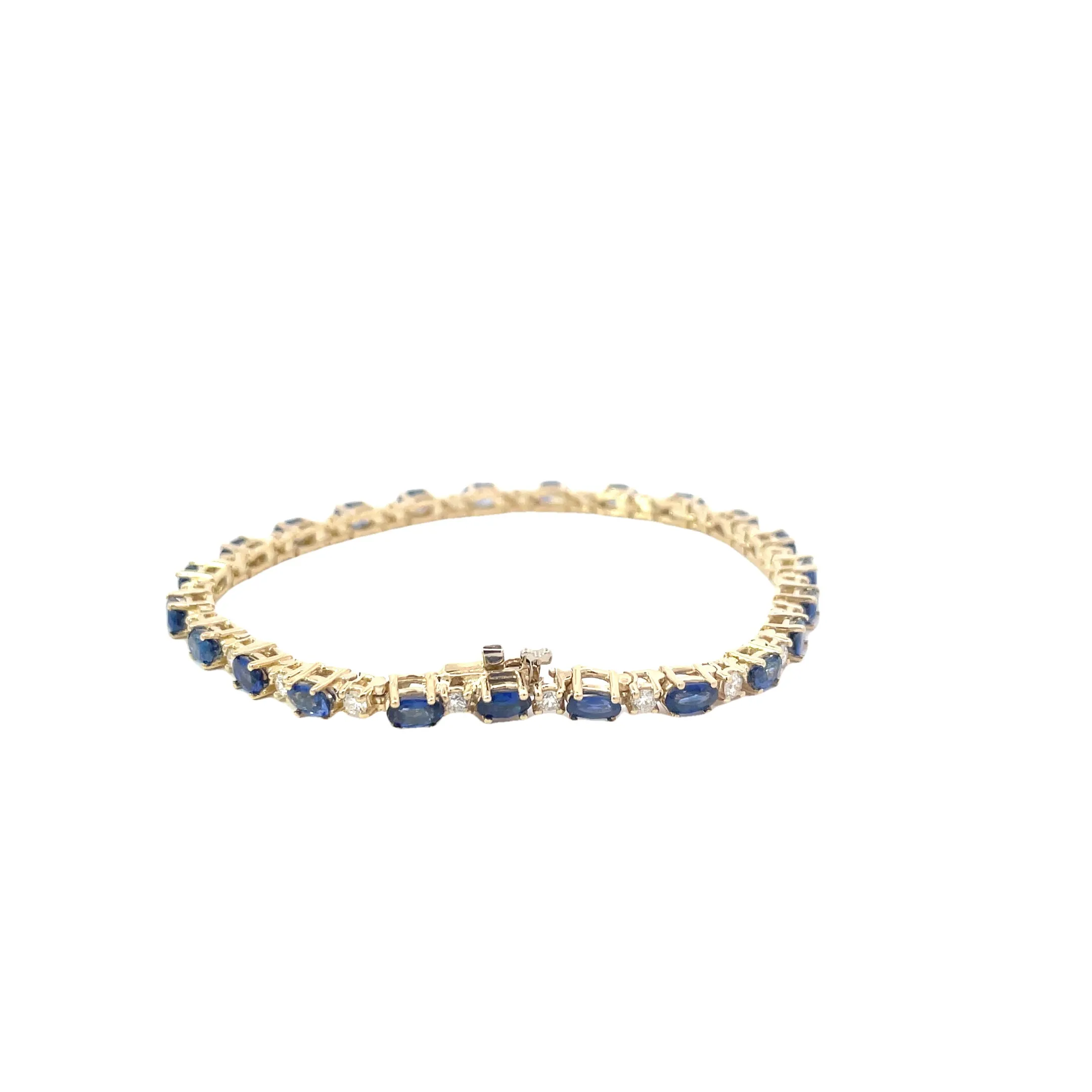 Diamond Sapphire Tennis Bracelet