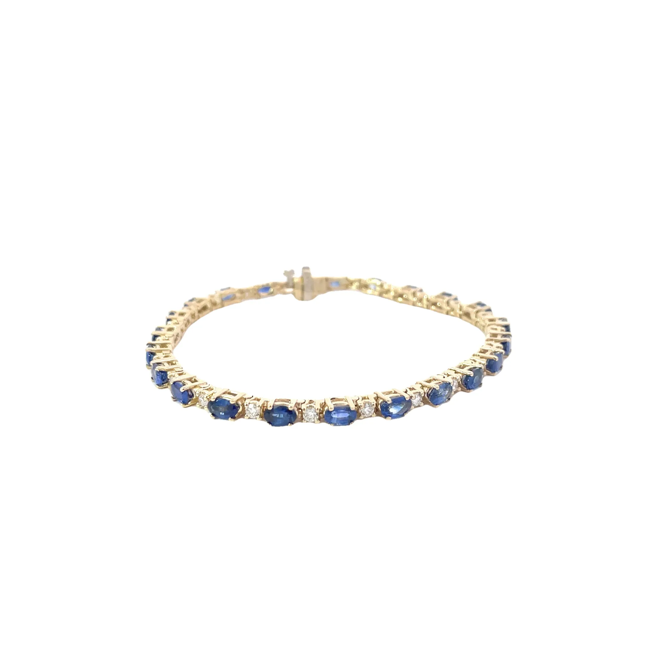 Diamond Sapphire Tennis Bracelet