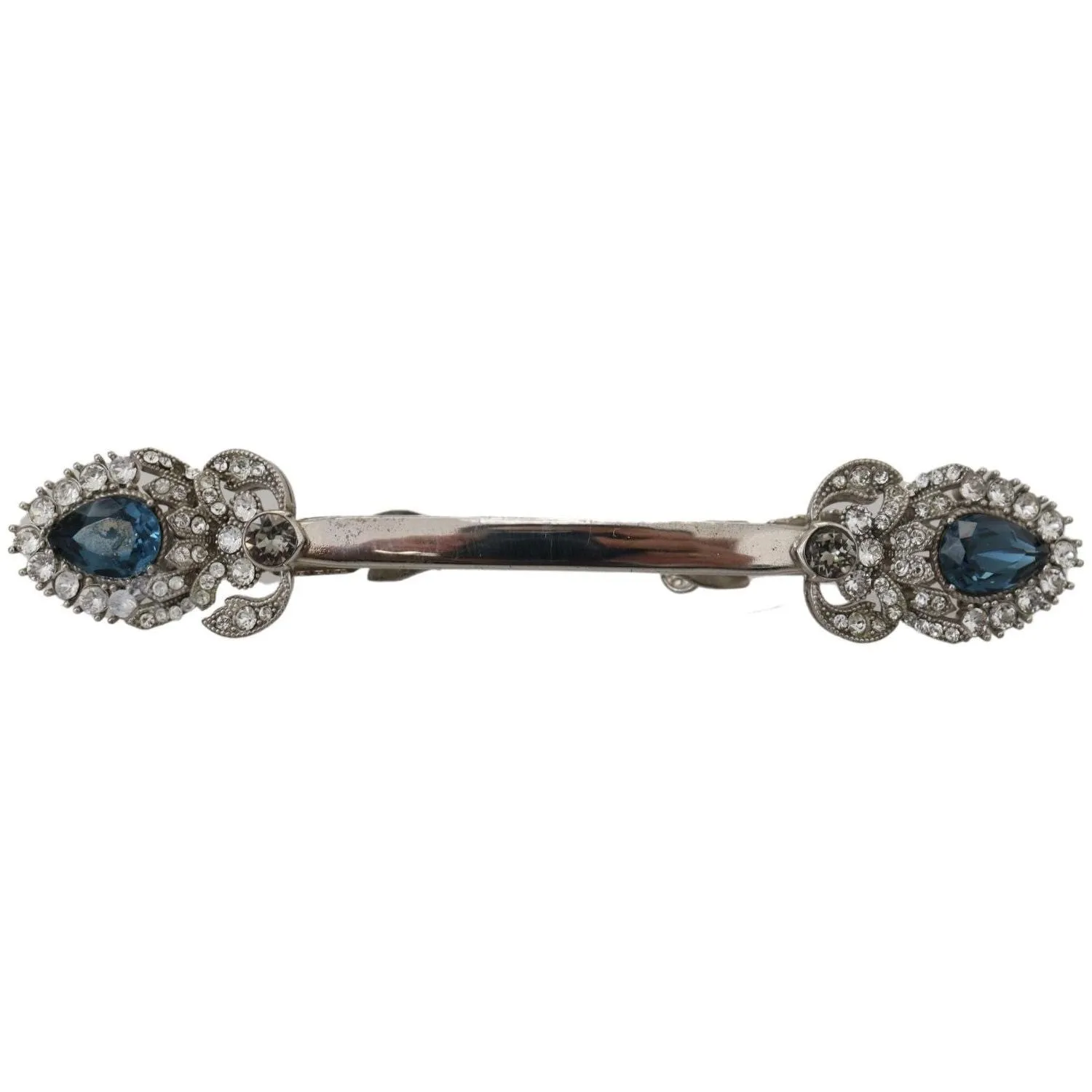 Dolce & Gabbana Elegant Sterling Silver Glass Brooch