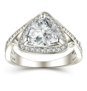 Eleganza 1.75CT Trillion Zirconia Ring