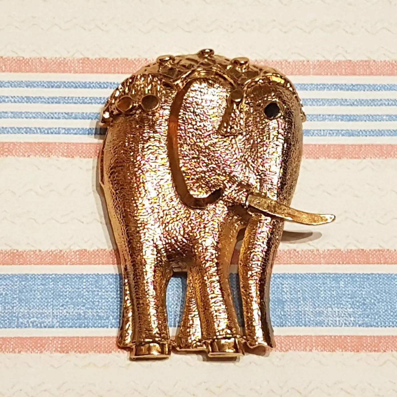 Elephant Brooch Pendant Gold By Sardi