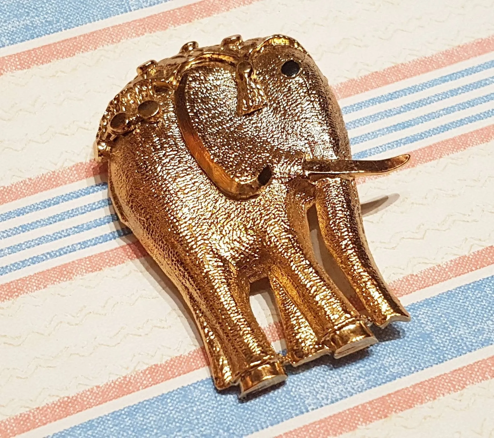 Elephant Brooch Pendant Gold By Sardi