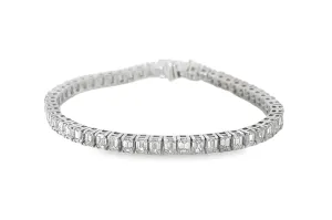 Emerald Cut Diamond Tennis Bracelet