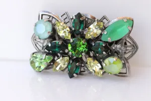 EMERALD VINTAGE BROOCH