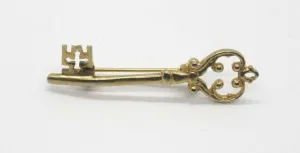 Exquisite Tiny Vintage Key Brooch