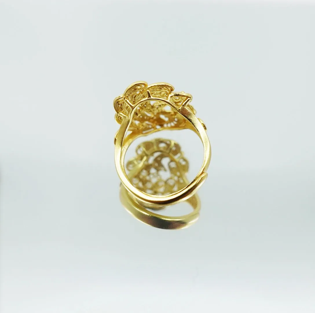 Filigree Phoenix Ring Gold