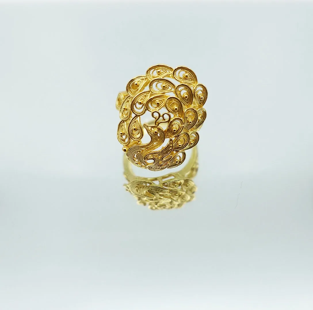 Filigree Phoenix Ring Gold