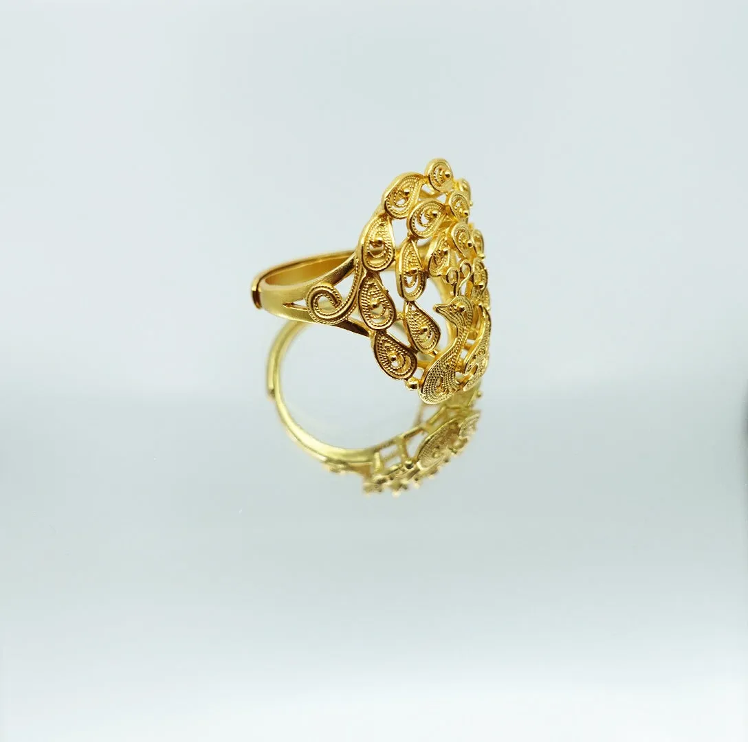 Filigree Phoenix Ring Gold