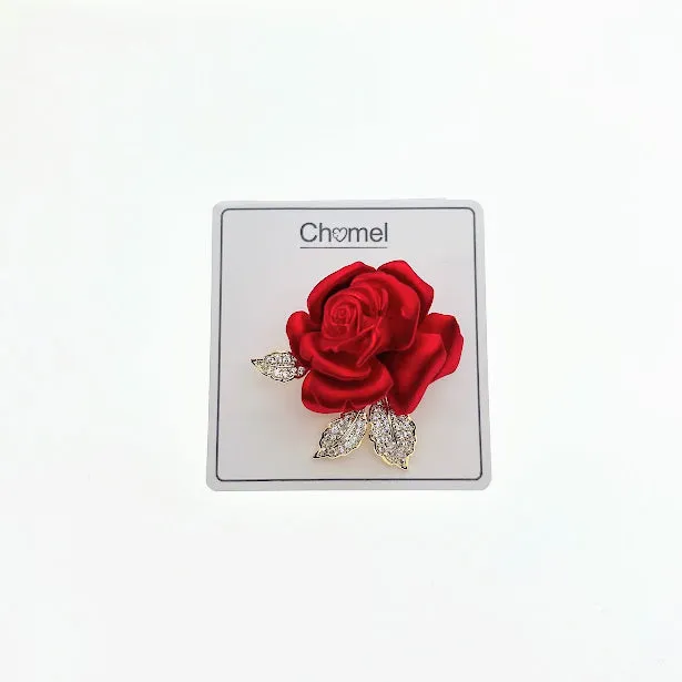 Flower Cubic Zirconia Brooch