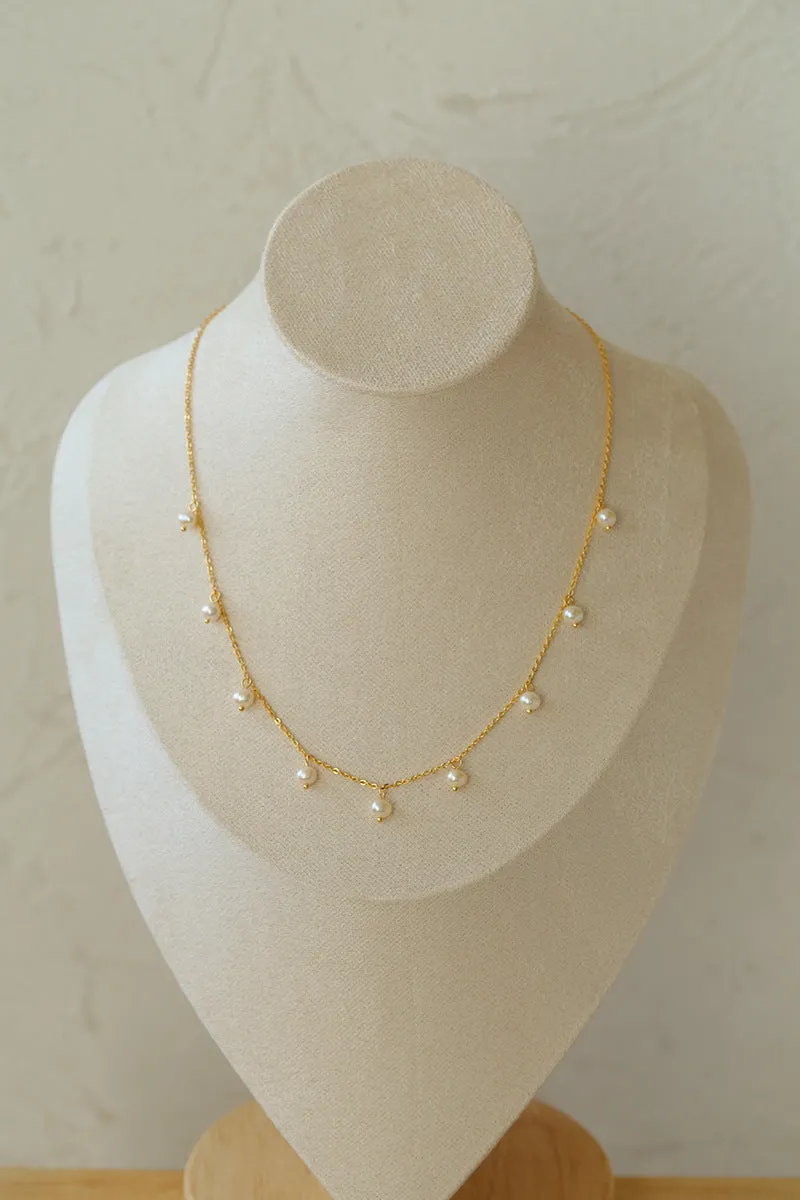 Freshwater Pearl Spliced Chain Necklace