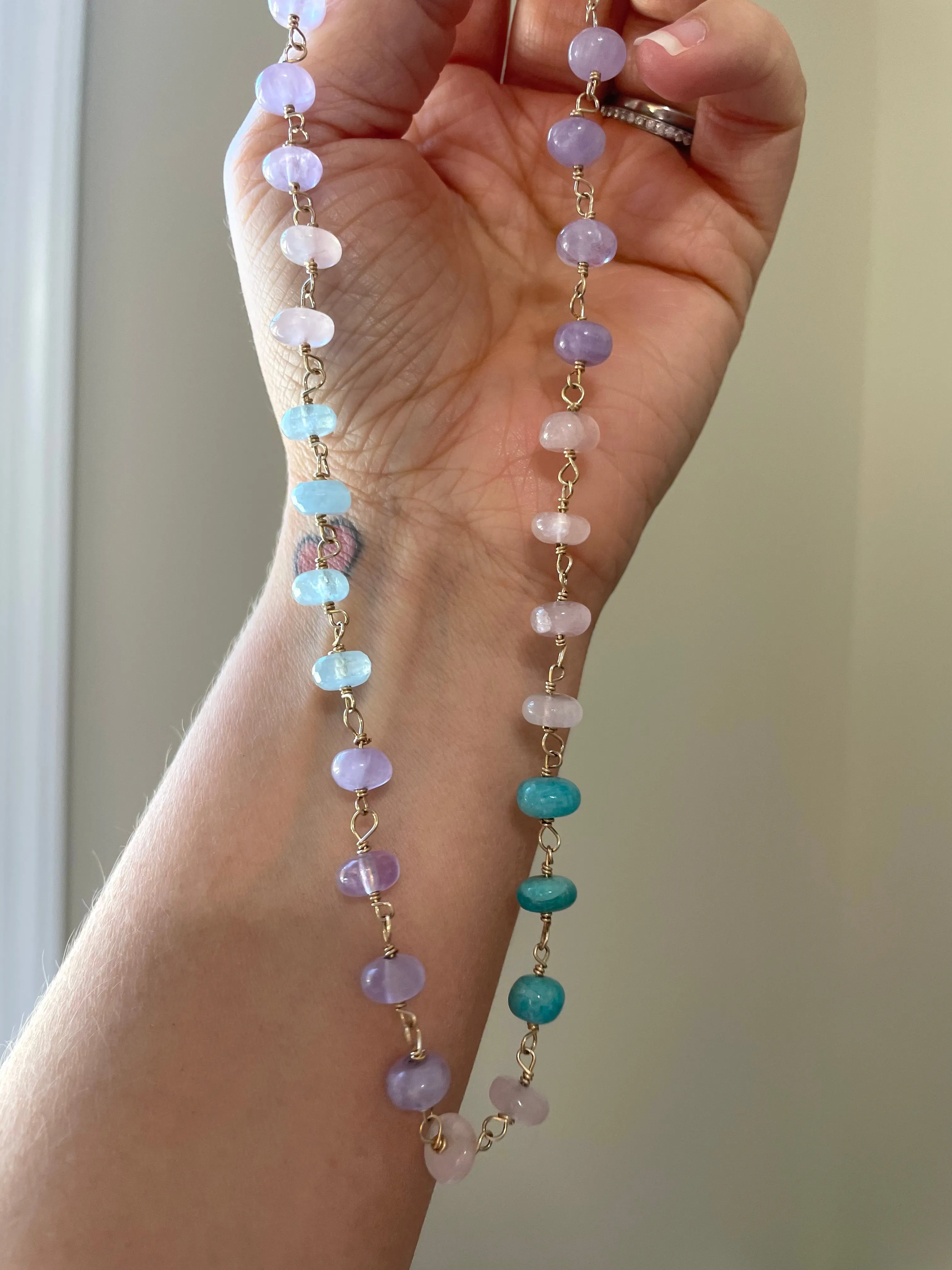 Gemstone Candy Necklace