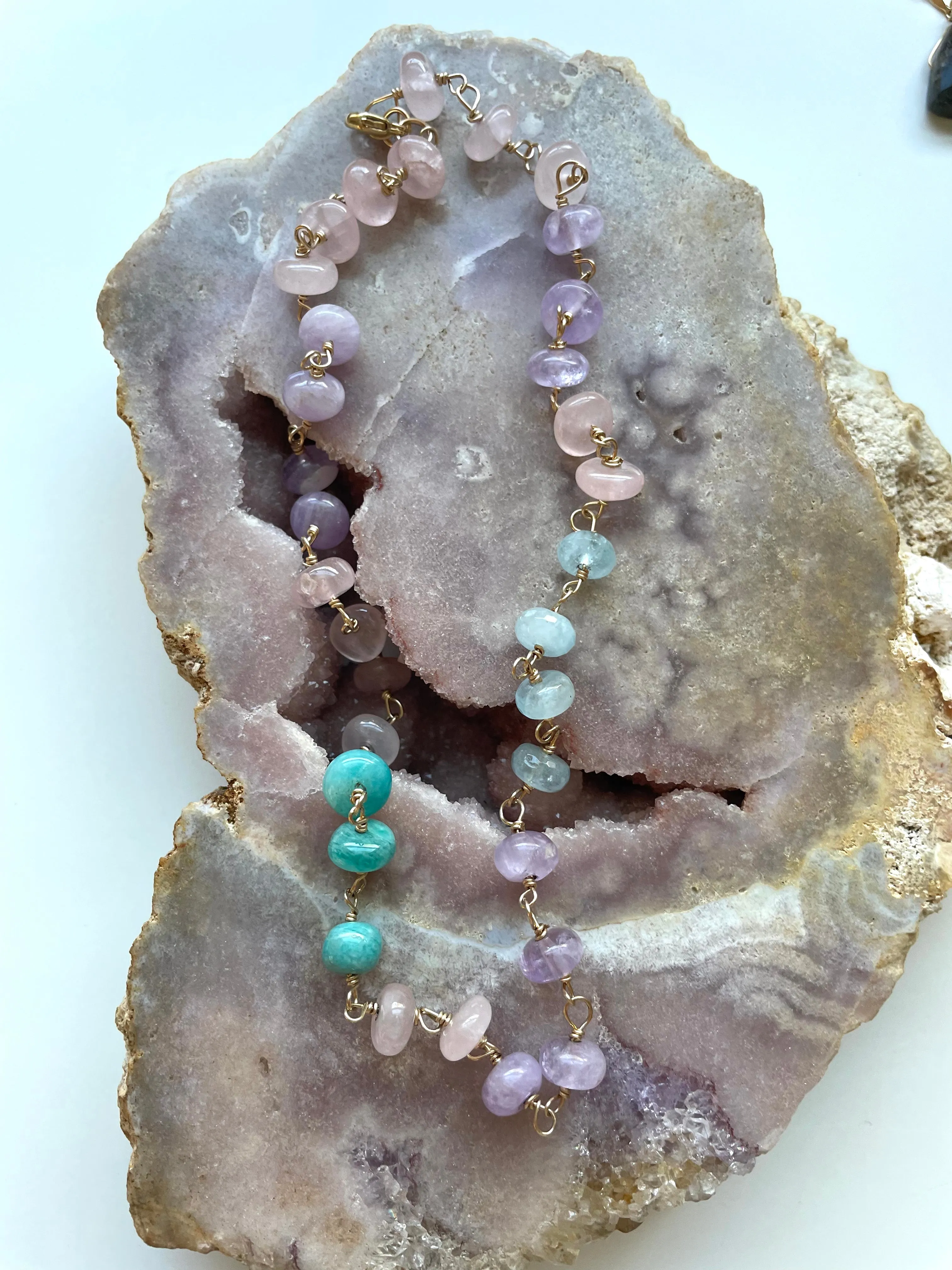 Gemstone Candy Necklace