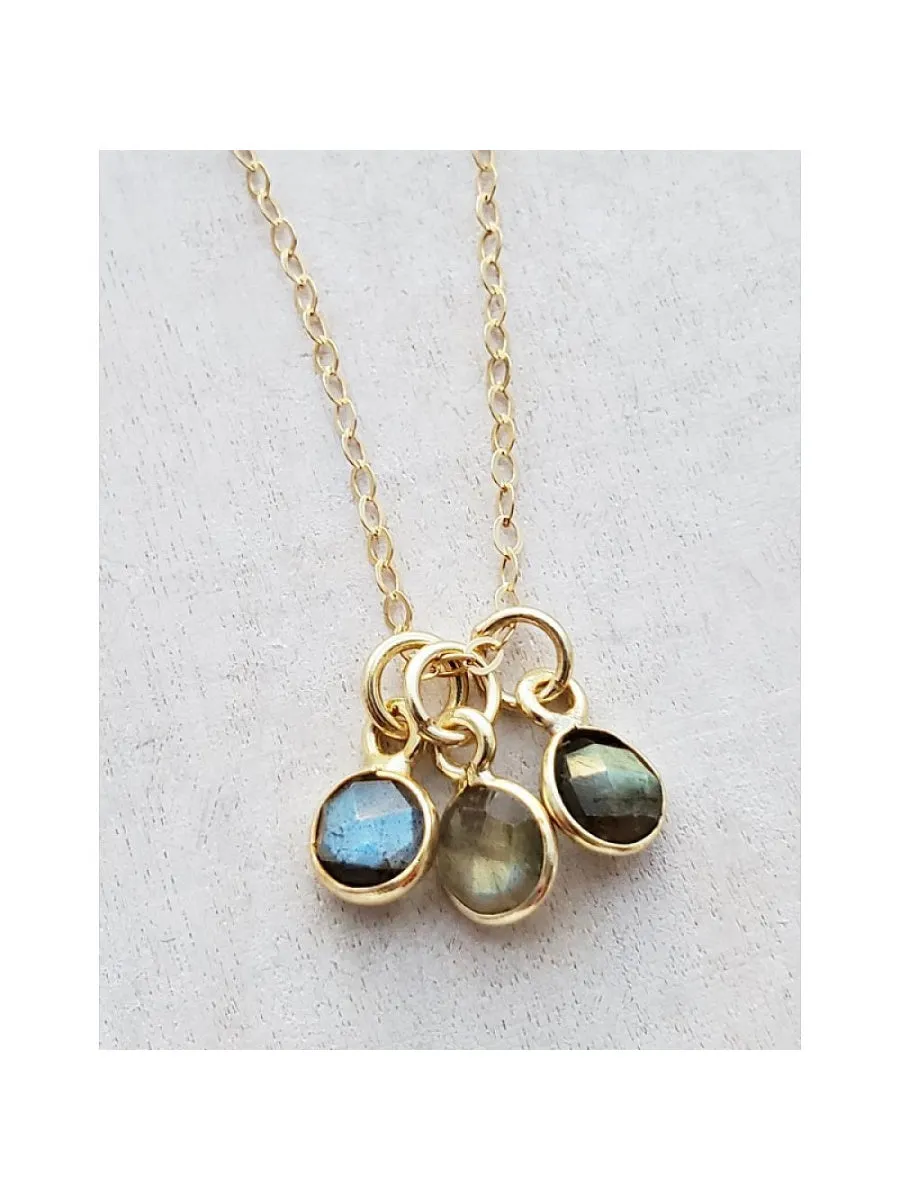 Gemstone Trio Necklace