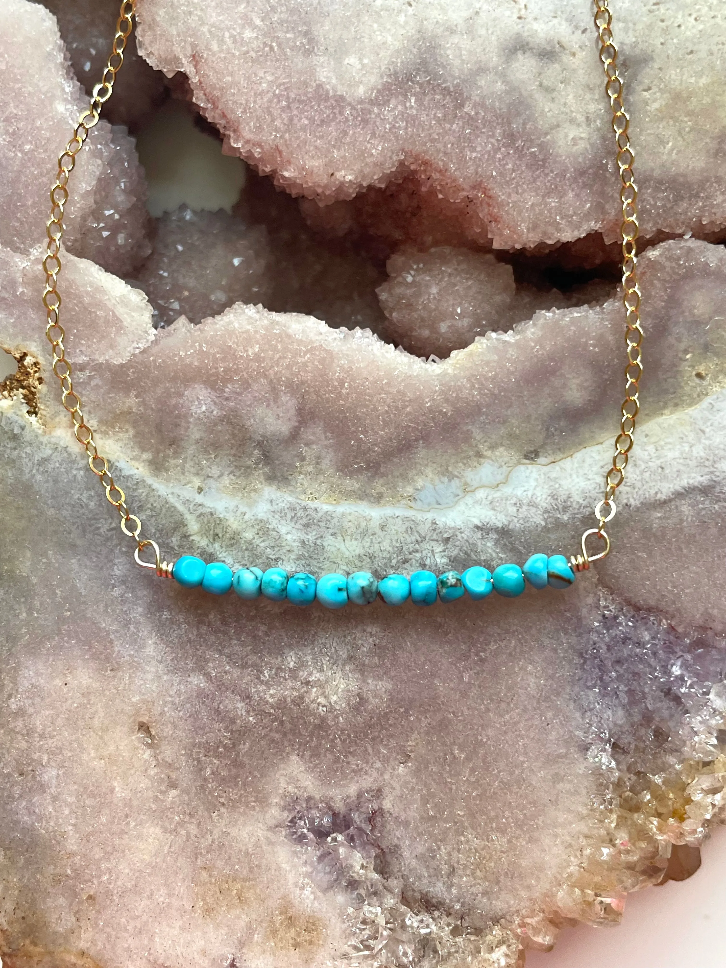 Genuine Turquoise Choker Necklace