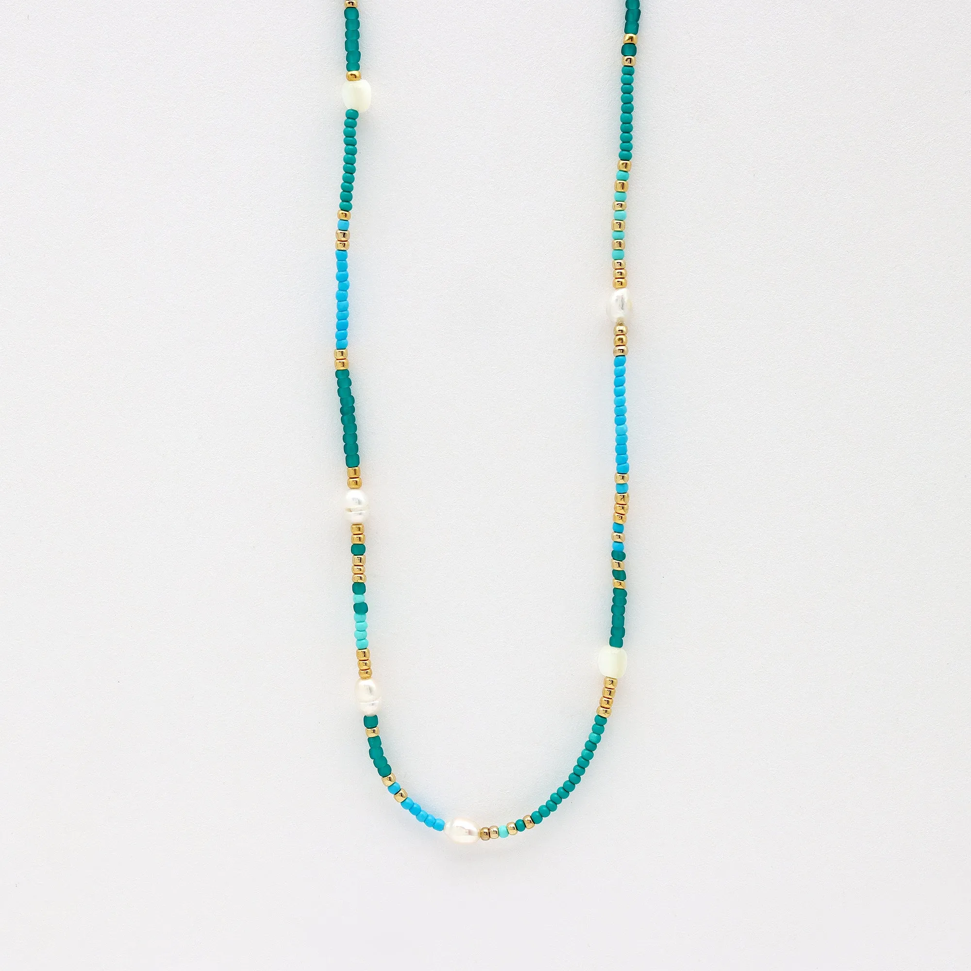 Giada Ombak Pearl Beaded Surf Necklace