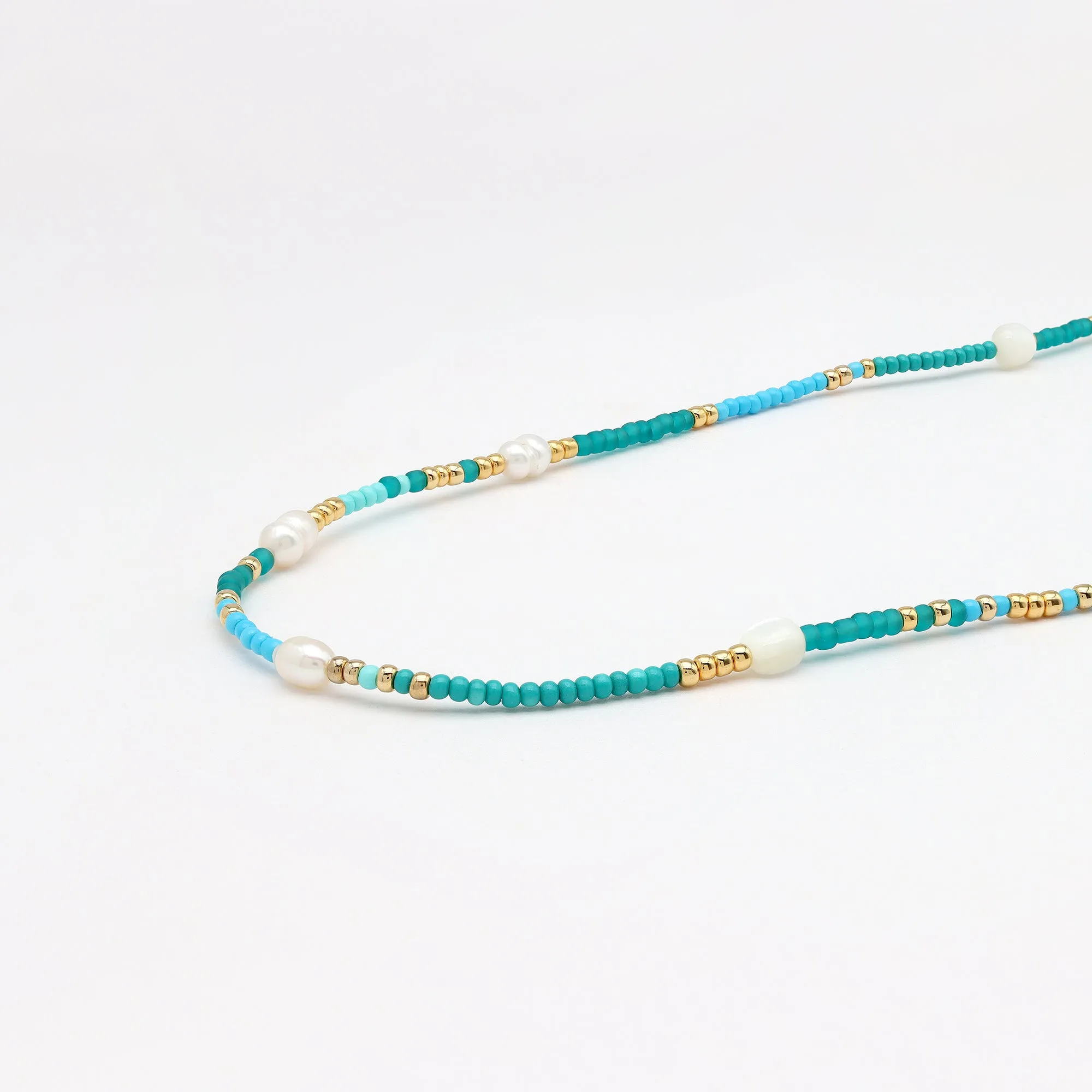 Giada Ombak Pearl Beaded Surf Necklace