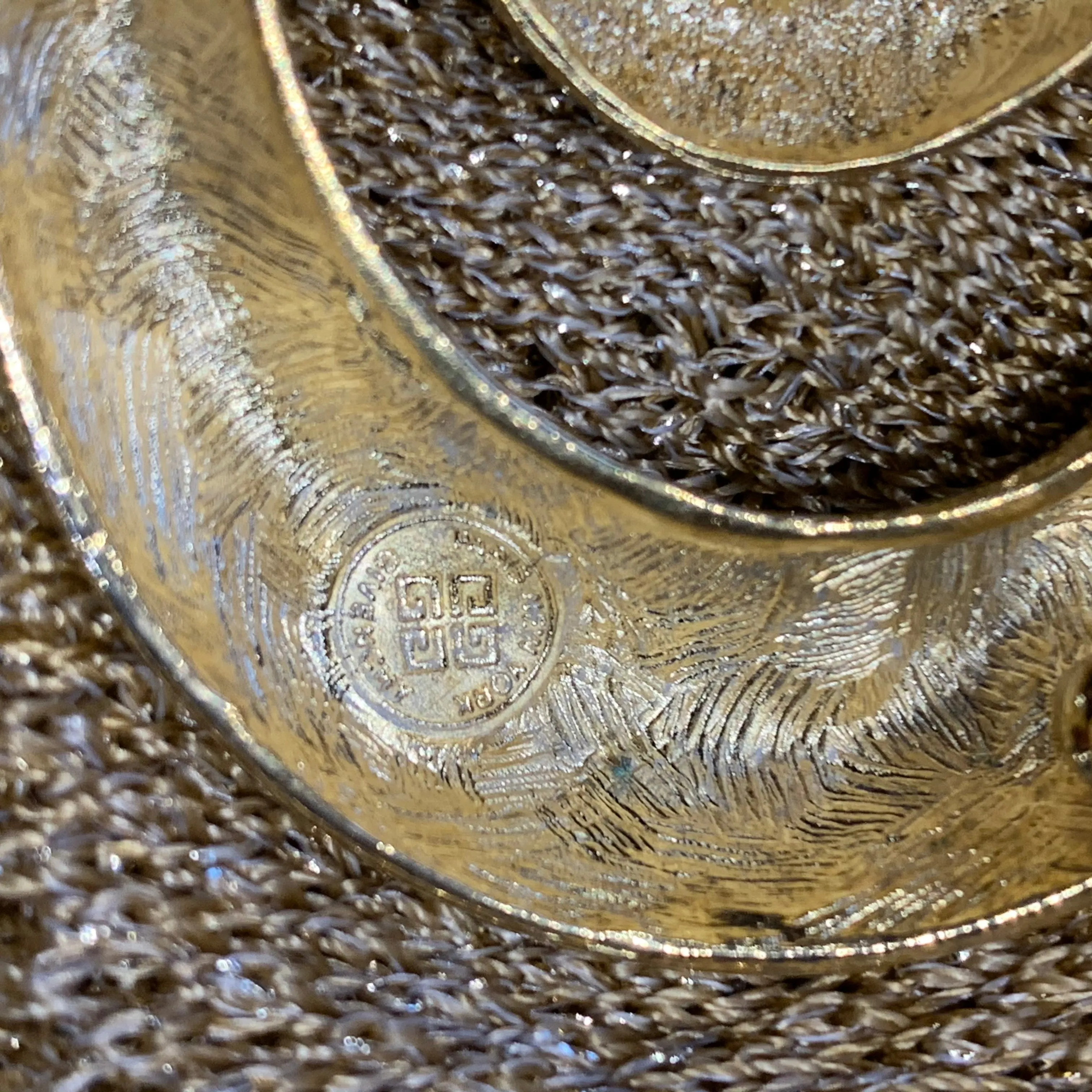 Givenchy Gold Swirl brooch