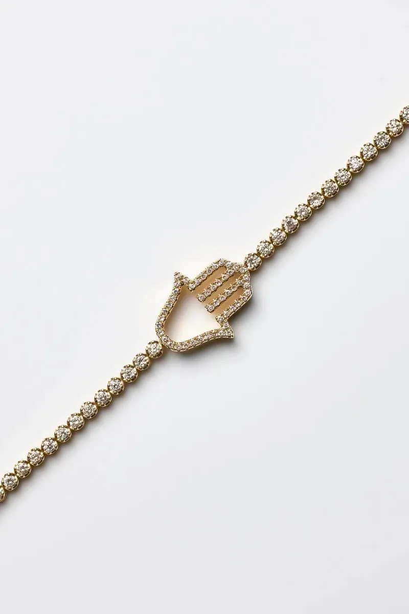 HAMSA DIAMOND BRACELET