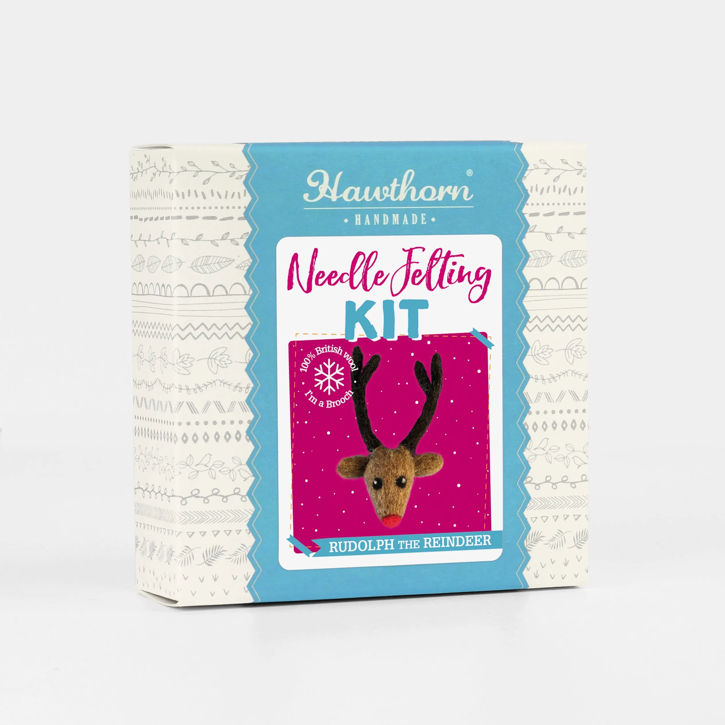 Hawthorn Handmade - Rudolph Brooch Felt Craft Kit