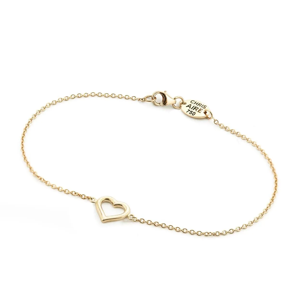 Heart Bracelet - 18 Karat Yellow Gold Bracelet