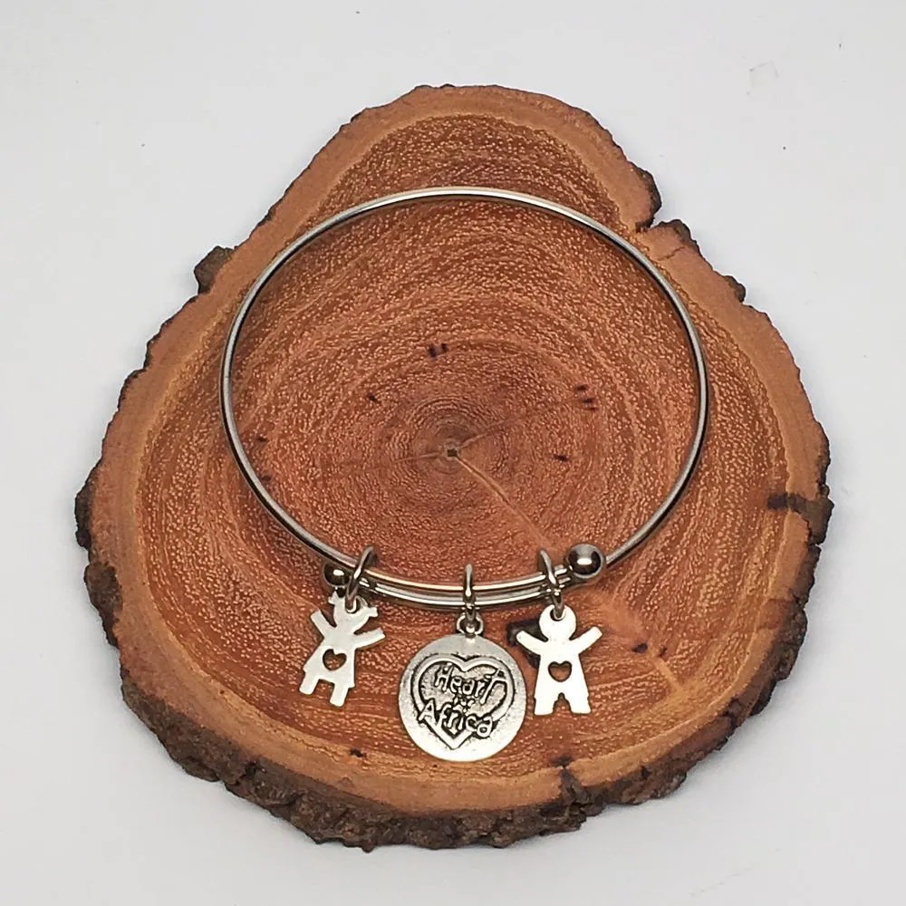 Heart for Africa Charm Bangle