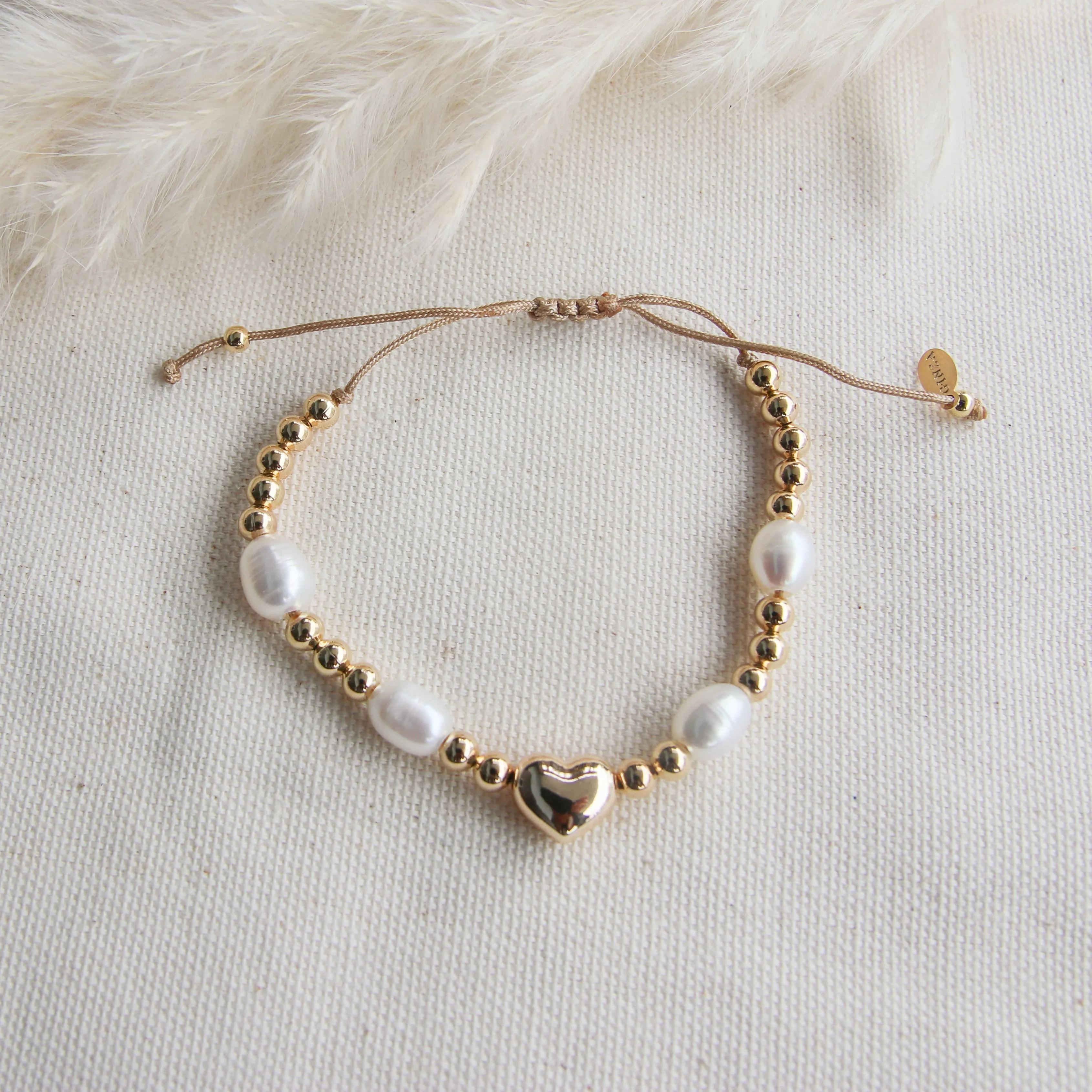 Heart X Pearls Bracelet