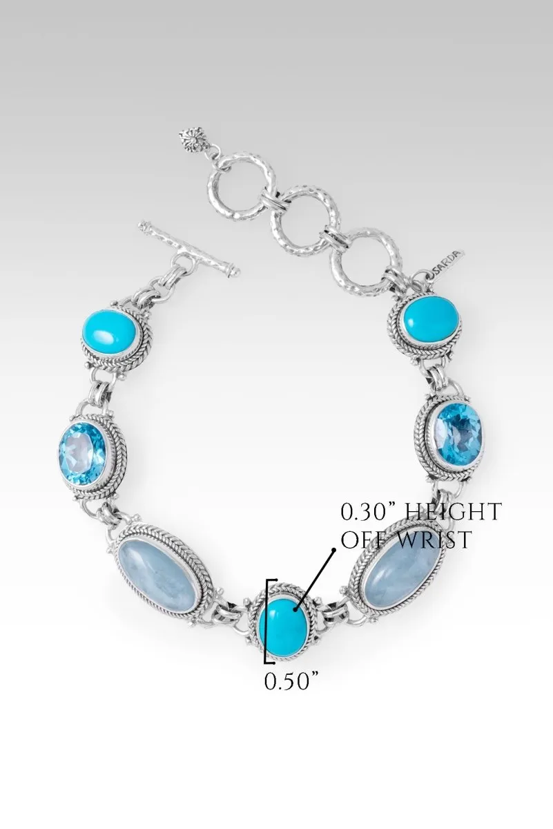 His Peace Guards Bracelet™ in Aquamarine