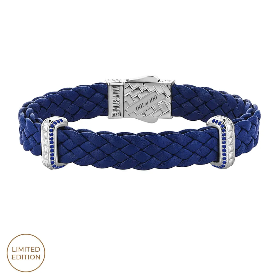 Iconic Sapphire Elements Leather Bracelet