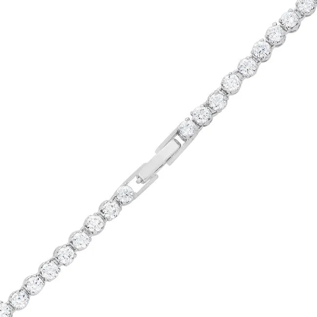 Inessia Graduated Cubic Zirconia Necklace | 45ct