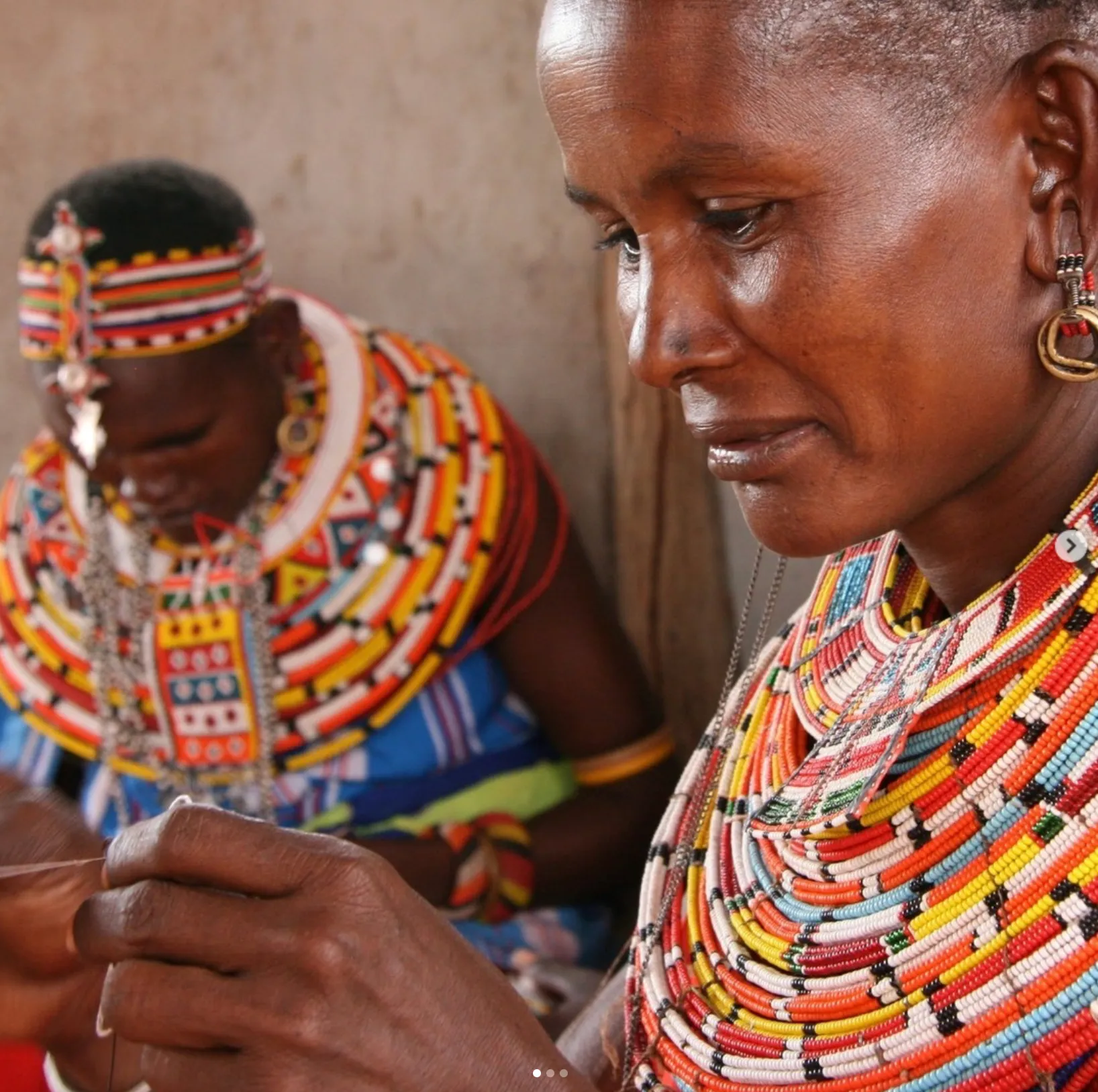 Kenyan Beaded Cuff Bracelet