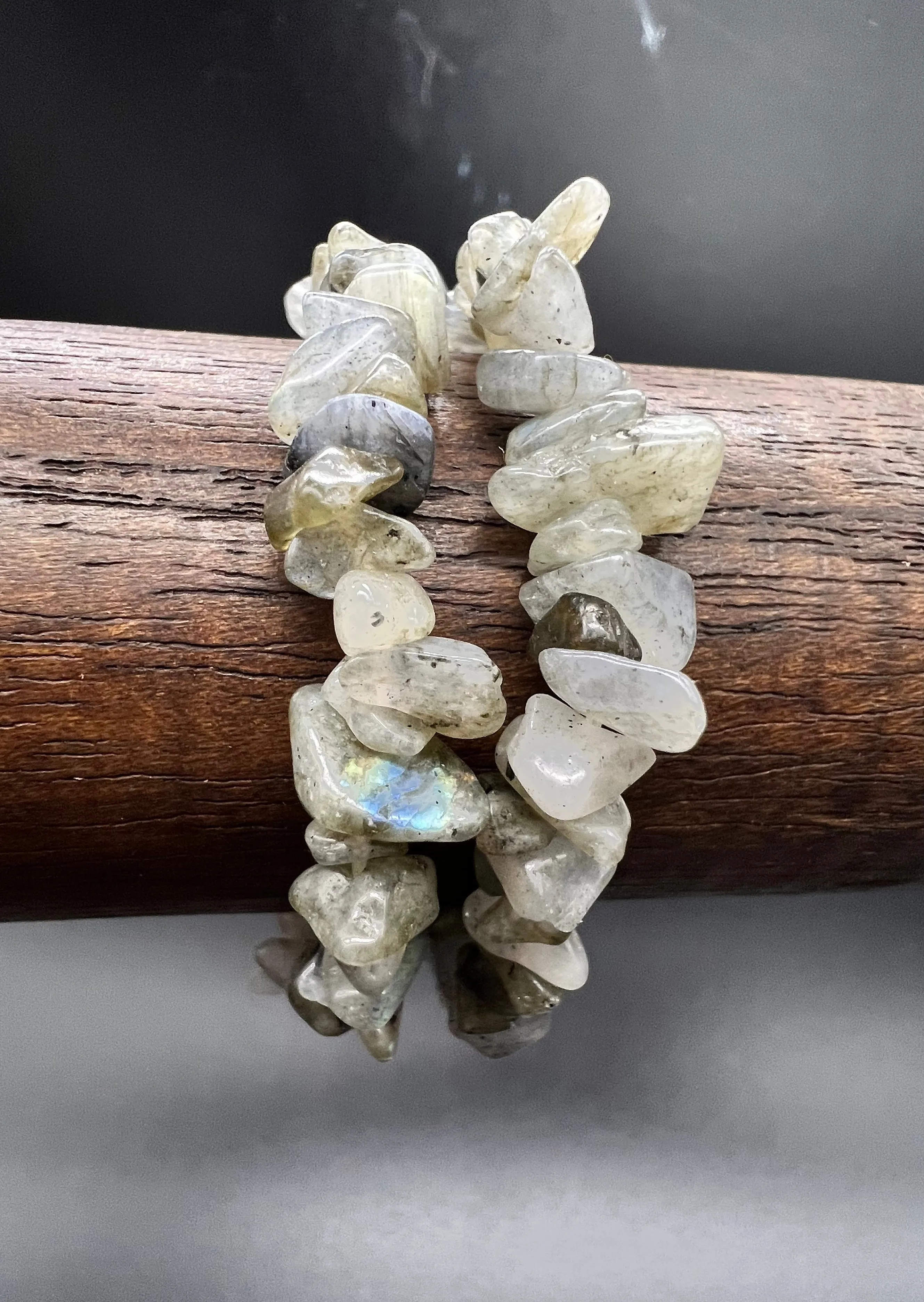 Labradorite Crystal Chip Bracelet