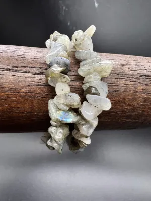 Labradorite Crystal Chip Bracelet