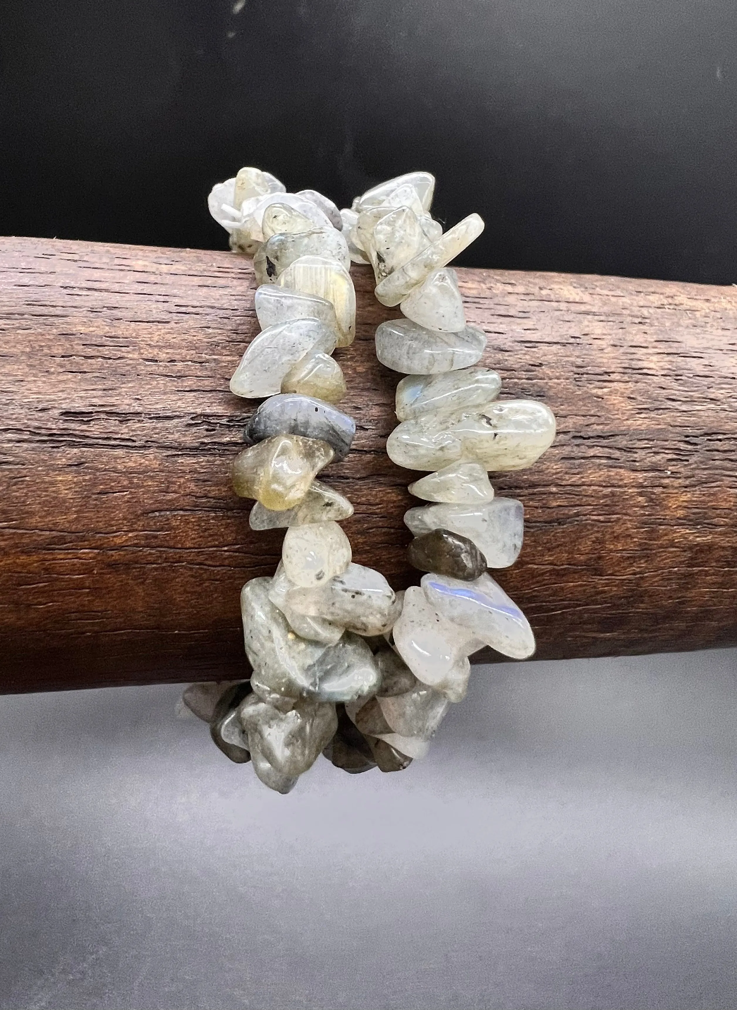 Labradorite Crystal Chip Bracelet