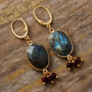 Labradorite Stone Earrings