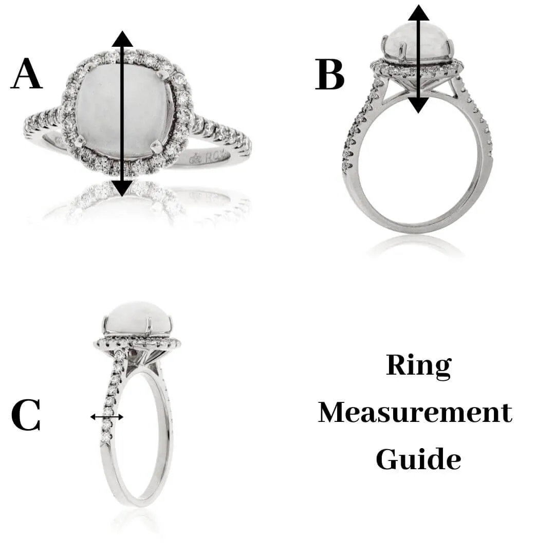 Lapis Strip and Channel Set Diamond Ring