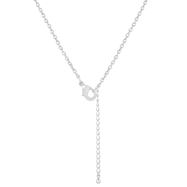 Lara Ruby Lariat Necklace