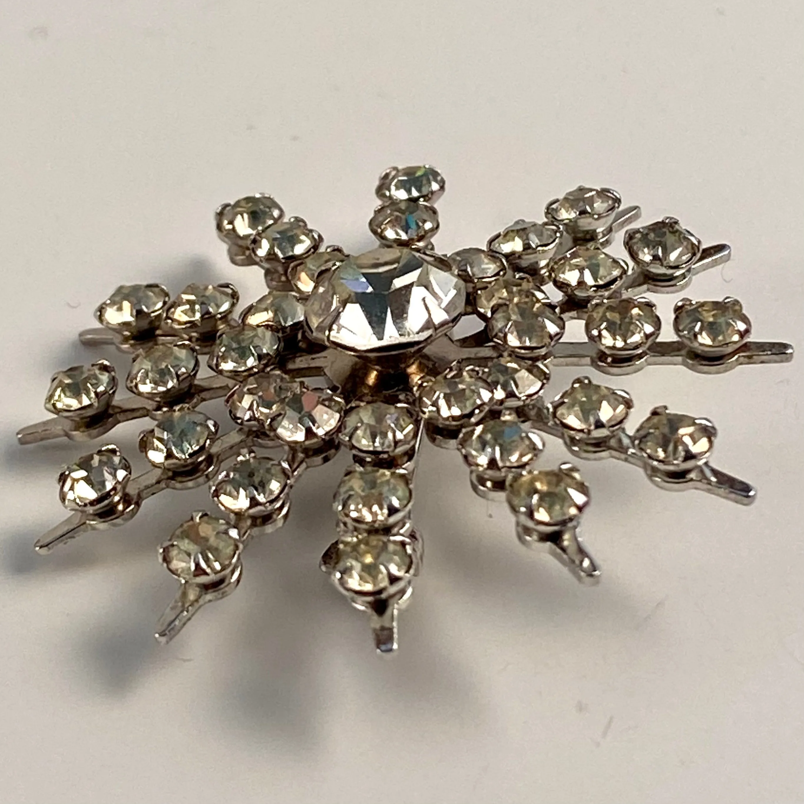 Late 50s/ Early 60s Rhinestone Starburst Brooch