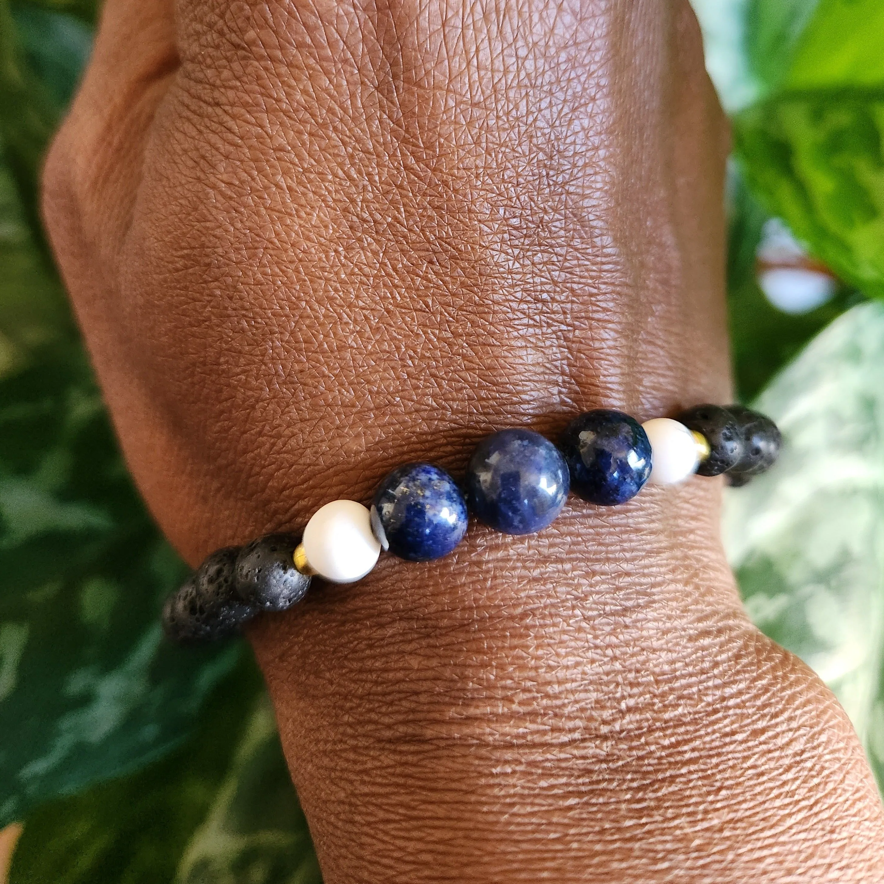 Les.bijoux.de.sandou Sapphire Howlite  Bracelet