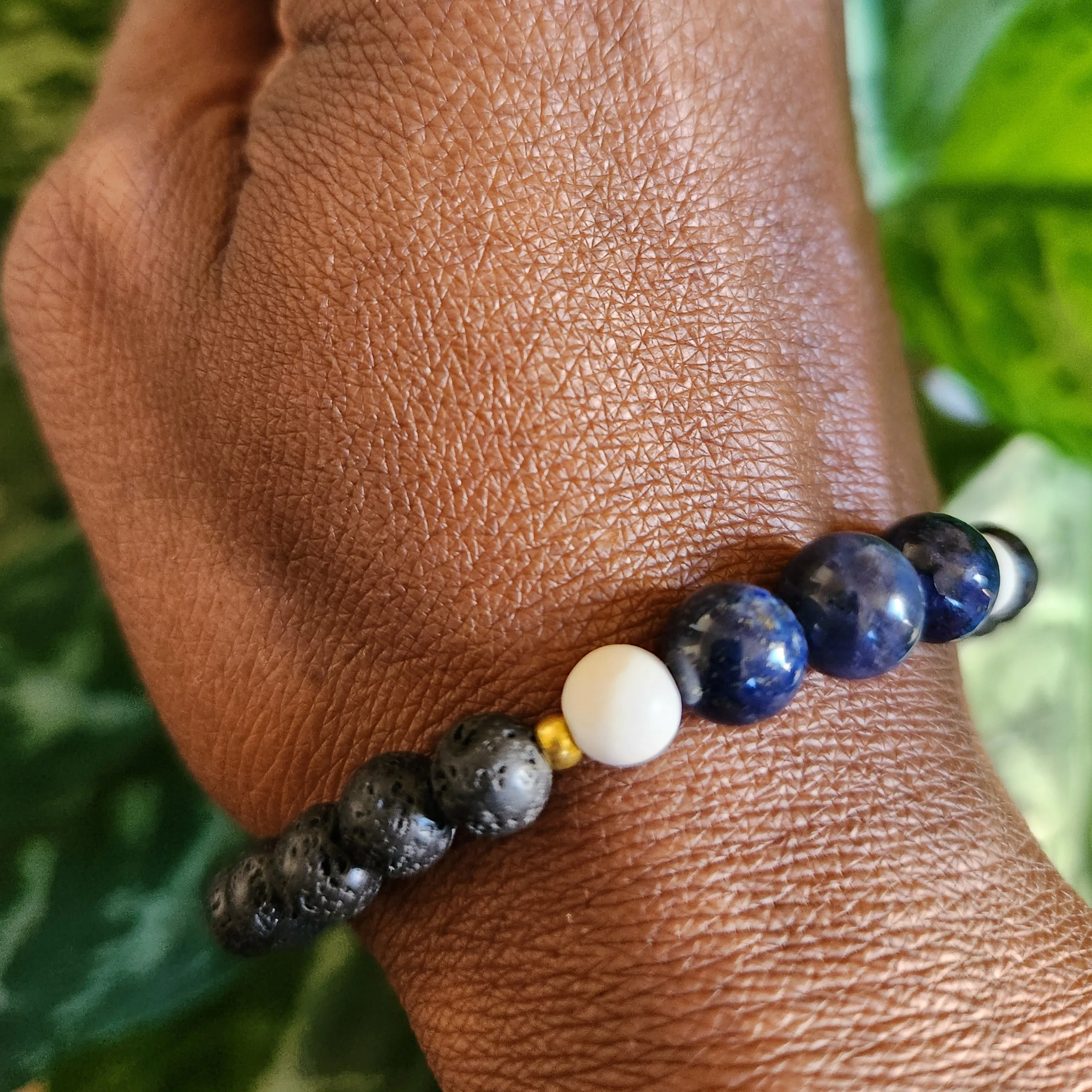 Les.bijoux.de.sandou Sapphire Howlite  Bracelet