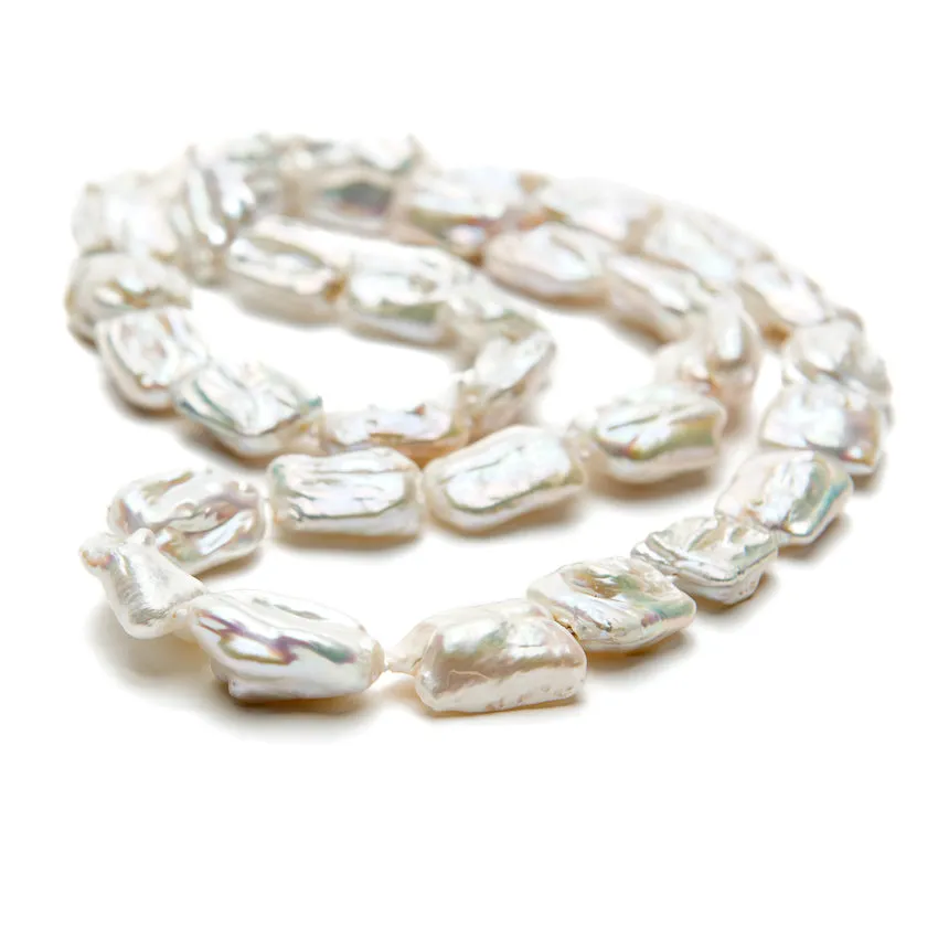 Long Baroque Pearl Necklace