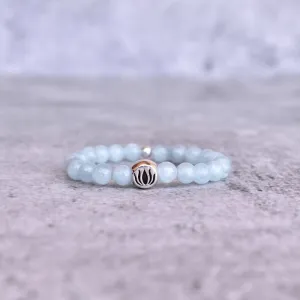 Lotus Bloom - Aquamarine Bracelets