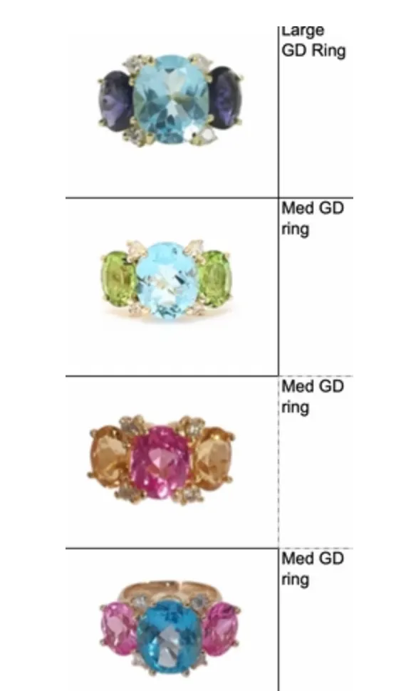 Medium GUM DROP™ Ring Blue Topaz Pink Topaz