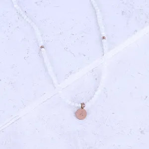 MICRO GEMSTONE NECKLACE - MOTHER OF PEARL