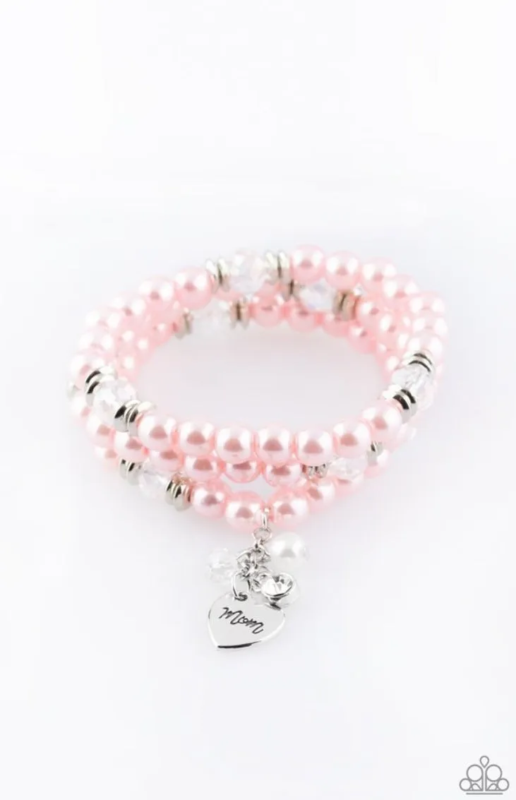 Mom Wow Pink Bracelet - Paparazzi Accessories