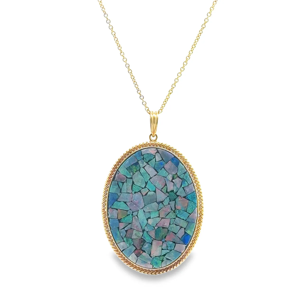 Mosaic Opal Pendant