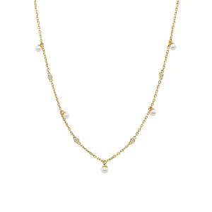 Nephelai Pearl Station Necklace