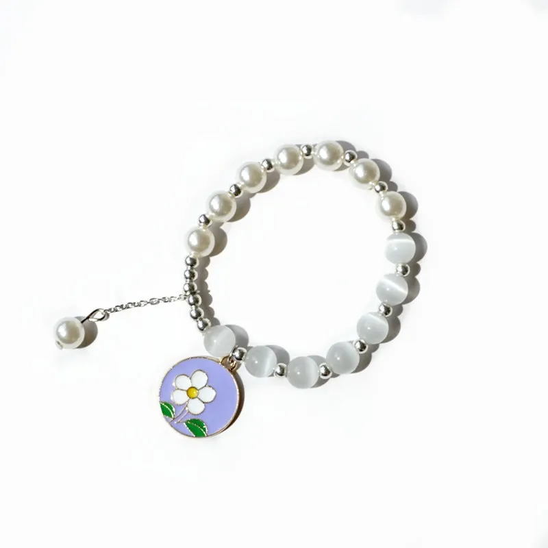 Niche Design Cool Style Temperament Korean Flower Girlfriends Hand Jewelry