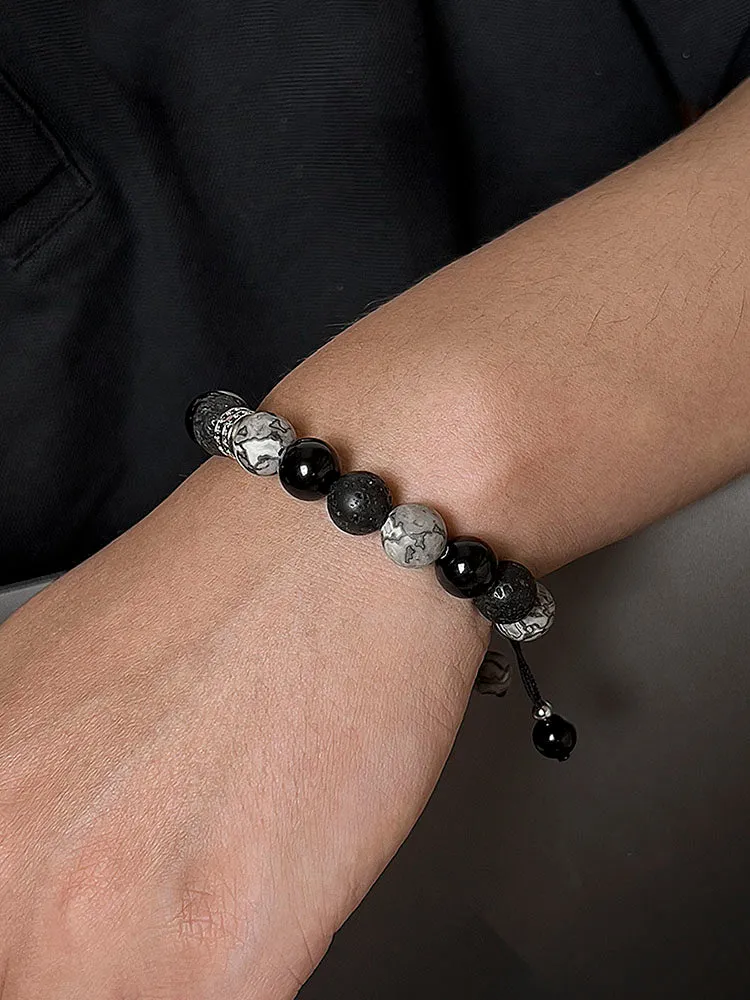 Obsidian Volcanic Stone Bracelet Jewelry Bracelets